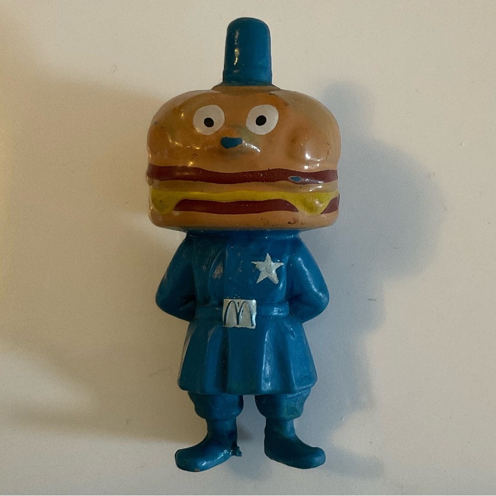 1985 McDonalds Officer Big Mac Figure Happy Meal Toy